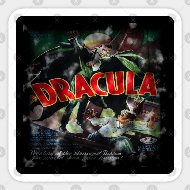 Dracula - Dark Version. Sticker by OriginalDarkPoetry